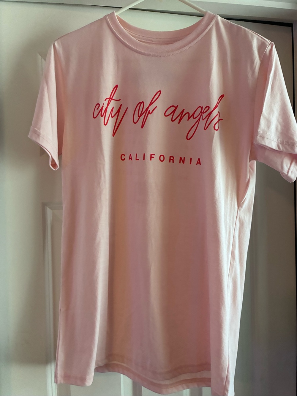 Mighty Fine City of Angels LA Daydream Graphic Tee Pink Size L